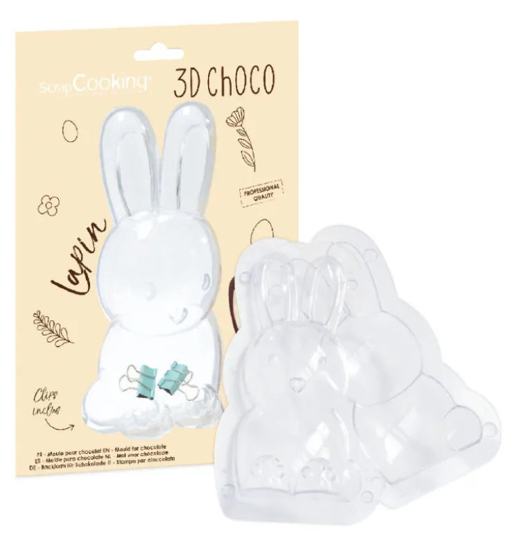 Moule 3D choco lapin