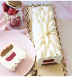 Moule en silicone pour bûche Noël 3D - Instant