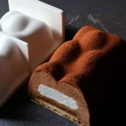 Moule en silicone pour bûche Ourson 3D XXL