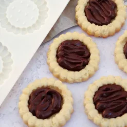 Moule en silicone pour biscuits tartelettes - 11 empreintes