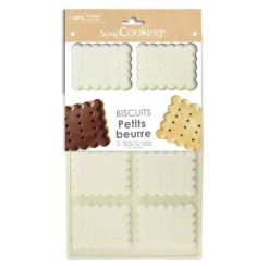 Moule en silicone pour biscuits Petits beurre maison - 8 empreintes