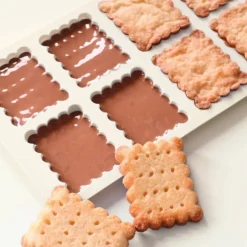 Moule en silicone pour biscuits Petits beurre maison - 8 empreintes