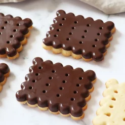 Moule en silicone pour biscuits Petits beurre maison - 8 empreintes