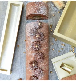Moule en silicone pour insert de bûche - 25cm