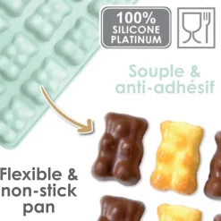 Moule en silicone pour oursons guimauve - 12 empreintes