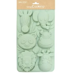 Moule à gâteaux silicone animaux de la jungle