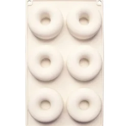 Moule à gâteaux silicone 6 babas/donuts