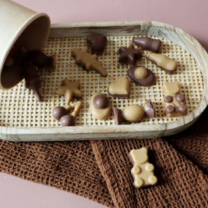 Moule multi-empreintes pour bonbons - Ourson, Croco, Cerise, Bouteille cola