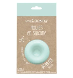 6 moules à Donuts en silicone