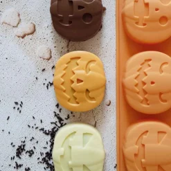 Moule silicone citrouilles x6 empreintes