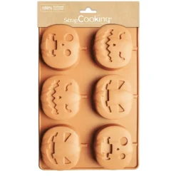 Moule silicone citrouilles x6 empreintes