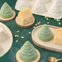 Moule silicone 3D sapins de Noël - 6 empreintes