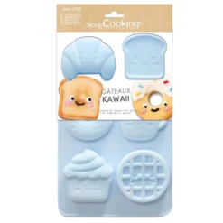 Moule silicone gâteaux Kawaii - 6 formes