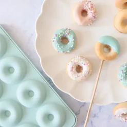 Moule silicone pour donuts pops - 12 mini donuts