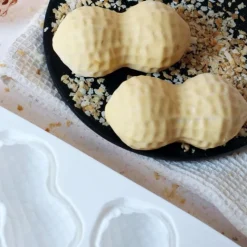 Moule silicone trompe-l’œil cacahuète - 6 empreintes