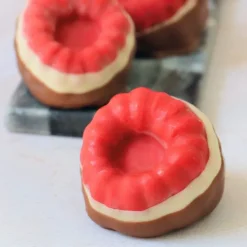Moule silicone trompe-l'œil framboise individuel - Ø7 cm