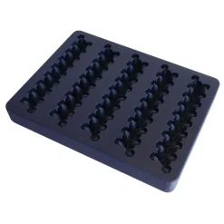 Moule silicone trompe l'œil framboises topping