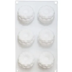 Moule silicone trompe-l’œil framboise - 6 empreintes