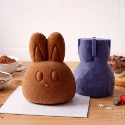 Moule silicone trompe-l'œil Lapin