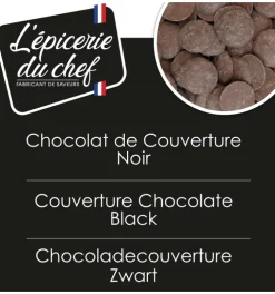 Palets de chocolat noir 500g