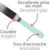 Petite spatule coudée en inox