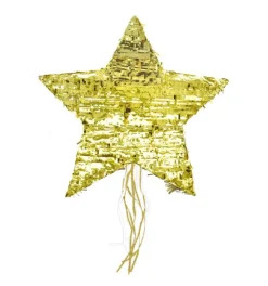 Piñata étoile dorée