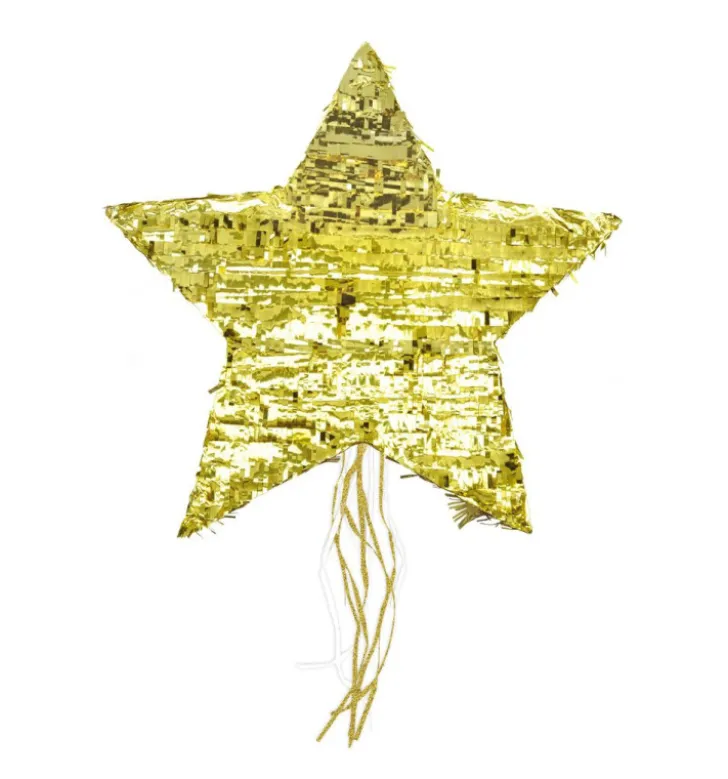 Piñata étoile dorée