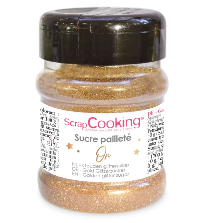 Pot de sucre pailleté OR