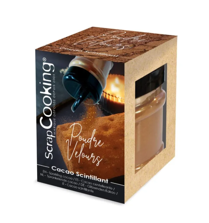 Poudre effet velours cacao scintillante