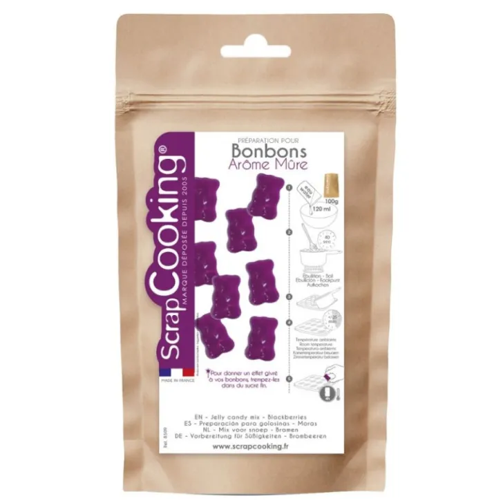 Préparation en poudre pour bonbons mûre maison