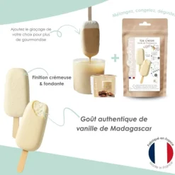 Préparation pour crème glacée à la vanille