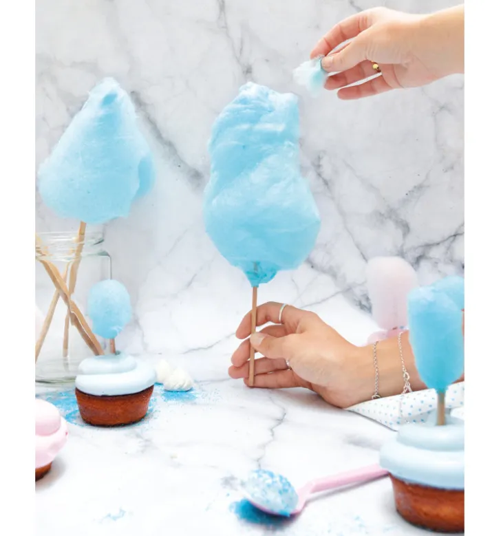 Prépa sucrée barbe à papa - bleu - goût cola 400g