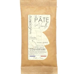 Pâte de couverture aromatisée vanille avec grains 400g