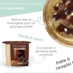 Pâte de fourrage crémeuse chocolat-noisettes 200g