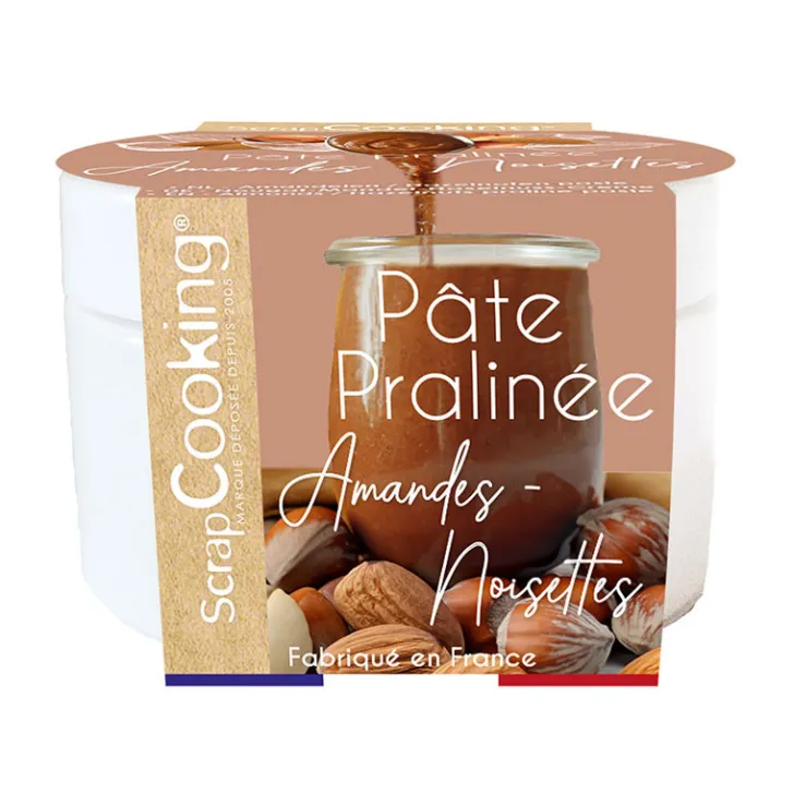 Pâte de praliné amandes-noisettes 200g
