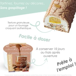 Pâte de praliné amandes-noisettes 200g