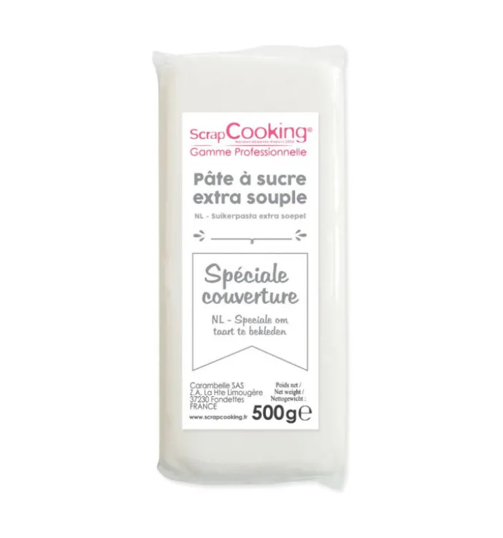 Pâte à sucre de couverture blanche 500 g