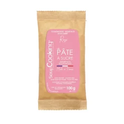 Pâte à sucre rose 100g