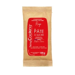 Pâte à sucre rouge 100g