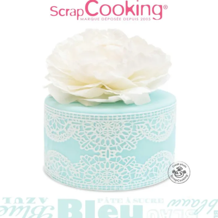 Pâte à sucre rouleau bleu ciel 36 cm