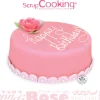 Pâte à sucre rouleau rose 36 cm