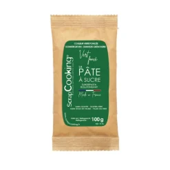 Pâte à sucre vert foncé 100g