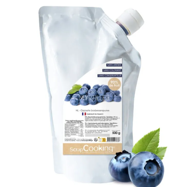 Purée de fruits à la myrtille