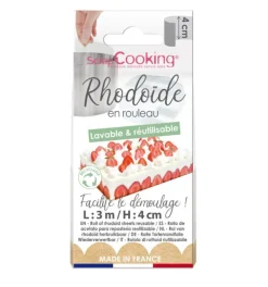 Ruban rhodoïde entremets 3 m x H.4 cm