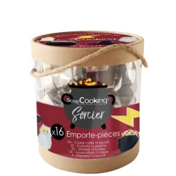 Seau 16 emporte-pièces acier Sorcier