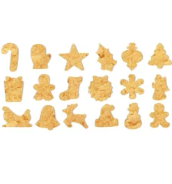 Seau 18 emporte-pièces de Noël pour biscuits et sablés