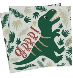 20 serviettes dino