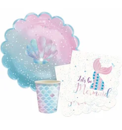 20 serviettes sirène