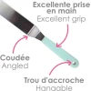 Spatule coudée en inox