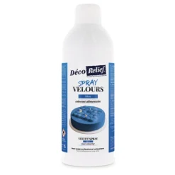 Spray velours alimentaire en bombe bleu effet velours pour pâtisserie - 400 ml